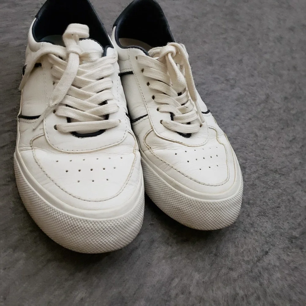 Reformation Shoes Womens 6 White‎ Blue Sneakers Floral Casual Lace Up Ladies